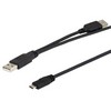 USB 2.0 Type A/Micro B Y型分线线缆