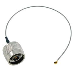 1.13mm 迷你同轴引线 , U.FL / N型公头, 20cm的图片