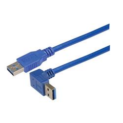 USB 3.0直角型线缆组件，下出线A型/直通A型连接器，3米的图片