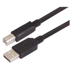 USB2.0 特优型线缆组件, A 型公头 / B 型公头, 2.0m, 黑色的图片