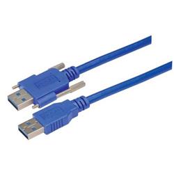 USB 3.0线缆，A型/带翼形螺丝A型，1米的图片
