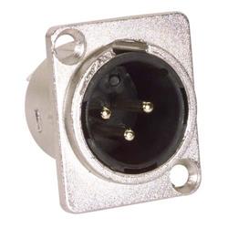 XLR 3针焊接连接器，公头的图片