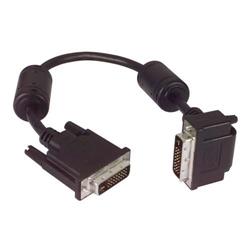 DVI线缆，DVI-D双链路，公头/公头直角式向下出线，3.0ft/0.9m的图片