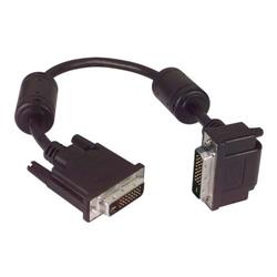 DVI线缆，DVI-D双链路，公头/公头直角式向上出线，1.0ft/0.3m的图片