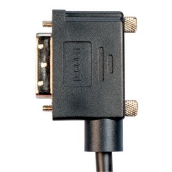 DVI线缆，DVI-D双链路，公头/公头直角式向右出线，1.0ft/0.3m的图片