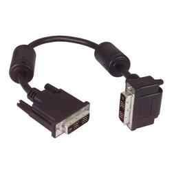 DVI线缆，DVI-D单链路，公头/公头直角式向下出线，1.0ft/0.3m的图片