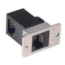 超5类直角型RJ45耦合器（8×8），优良型面板安装耦合器套件的图片