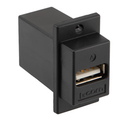 USB A 型母头 – B 型母头 适配器, 黑色的图片