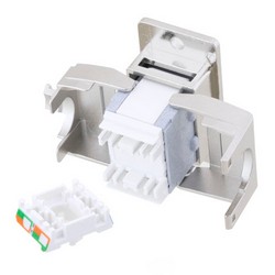 Panel Mount Category 6a Keystone Jack Tool-less w/ PoE+ Compliance的图片
