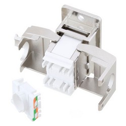 Panel Mount Category 6a Shielded Keystone Jack Tool-less w/ PoE+ Compliance的图片