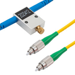 光纤可调衰减器 1-60dB, 1310 or 1550nm, FC/APC, 1M 输入输出光缆 3mm 护套的图片