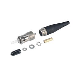 加固型商用现货（COTS）ST连接器，单模，锁定式，不锈钢，用于2毫米光纤的图片