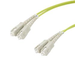 OM5 50/125 多模光纤光缆，双 SC/双 SC，1.0m，低烟无卤 Zipcord 护套的图片