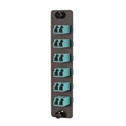 Fiber Sub Panel, 6 LC Duplex 10G Couplers, Ceramic Sleeve的图片