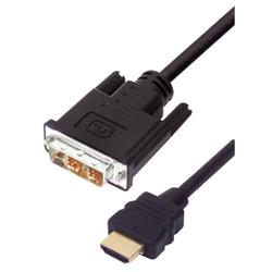 HDMI线缆，HDMI公头/DVI-D公头，单链路，1.0m的图片