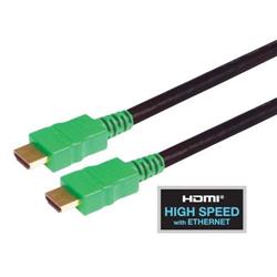 带以太网功能高速HDMI 线缆，公头/公头，绿，模塑成型，0.5米的图片