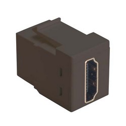 HDMI直插式Keystone耦合器，黑的图片