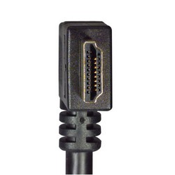 具有以太网功能的高速HDMI 线缆，公头/公头直角式向右出线，0.5m的图片