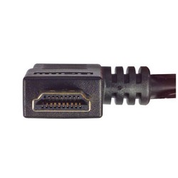 具有以太网功能的高速HDMI 线缆，公头/公头直角式向右出线，0.5m的图片