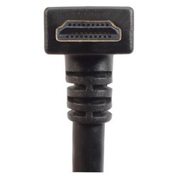 具有以太网功能的低烟无卤高速HDMI 线缆，公头/公头直角式向上出线，1.0m的图片