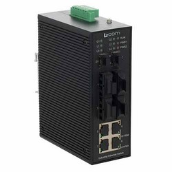 IES 10 Port Industrial Switch 4x RJ45 10/100TX 4x Duplex SC 100FX Single mode 20km 2x SFP 1000FX的图片
