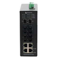 IES 10 Port Industrial Switch 4x RJ45 10/100TX 4x Duplex SC 100FX Single mode 20km 2x SFP 1000FX的图片