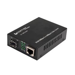 L-com以太网媒体转换器，10/100/1000TX RJ45至单个千兆级SFP插座的图片
