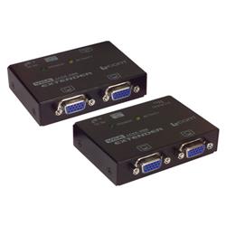 L-com UTP VGA延长器，TX和RX单元的图片