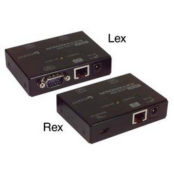 L-com UTP VGA延长器，TX和RX单元的图片