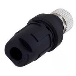 M12 4针A编码现场端接母头连接器，20~23AWG的图片
