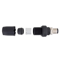M12 4针A编码现场端接公头连接器，17~20AWG的图片