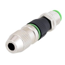 M12 4针A编码现场端接公头连接器，20~23AWG的图片