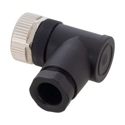 M12 8 Pin A-Code Female Right Angle Field Termination Connector, 24-20AWG的图片