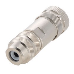 Shielded M12 8 Pin A-Code Female Field Termination Connector, 24-20AWG的图片