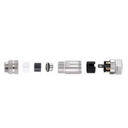 Shielded M12 8 Pin A-Code Female Field Termination Connector, 24-20AWG的图片
