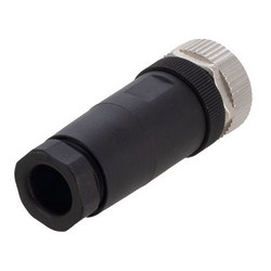 M12 8 Pin A-Code Female Field Termination Connector, 24-20AWG的图片