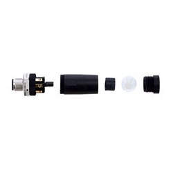 M12 8 Pin A-Code Male Field Termination Connector, 24-20AWG的图片