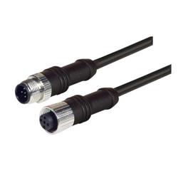 M12 5针A编码公头/母头线缆，1.0m的图片