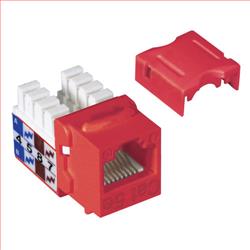 超5类Keystone插座，110/RJ45，EIA568A/B，红的图片