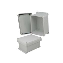 8×6×4英寸（20.3×15.2×10.2厘米）UL®认证工业级NEMA-4X防风雨接线盒，仅接线盒本身，带角部固定螺丝的图片