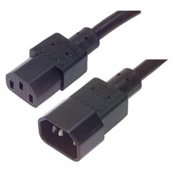 电源线，SJT3-17AWG，EN60320C13/C14，UL/CSA VDE，3英尺3英寸（1米）的图片