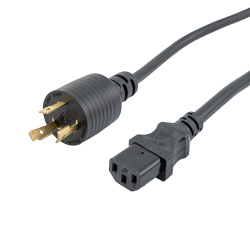 NEMA L6-20P/C13电源线，15A，250V，3英尺（0.9米）的图片