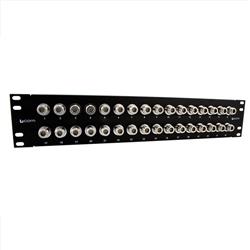 3.5" (2U) Panel, 32 N-type 50 Ohm Couplers installed的图片