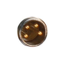 M8 4针公头插座，后端安装式，带0.3米导线的图片