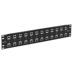 19英寸（48.3厘米）架装12端口5类10/100Base-T避雷器与浪涌保护器，RJ45的图片