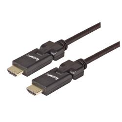 HDMI可转动连接器线缆，HDMI公头/HDMI公头，3米的图片