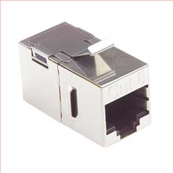 6 类 屏蔽式 RJ45 (8x8) Keystone 直通耦合器的图片