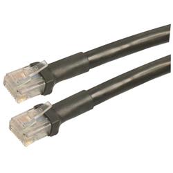 超6类户外级线缆组件，RJ45/RJ45，黑，75英尺（22.9米）的图片