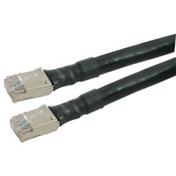 Cat6a Shielded Outdoor Patch Cable, RJ45/RJ45, Black, 250.0 ft的图片