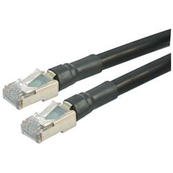 Cat6 Shielded Outdoor Patch Cable, RJ45/RJ45, Black, 200.0 ft的图片